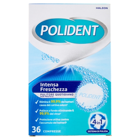 Polident Intensa Freschezza, Pulitore quotidiano per Protesi Dentale 36 cp